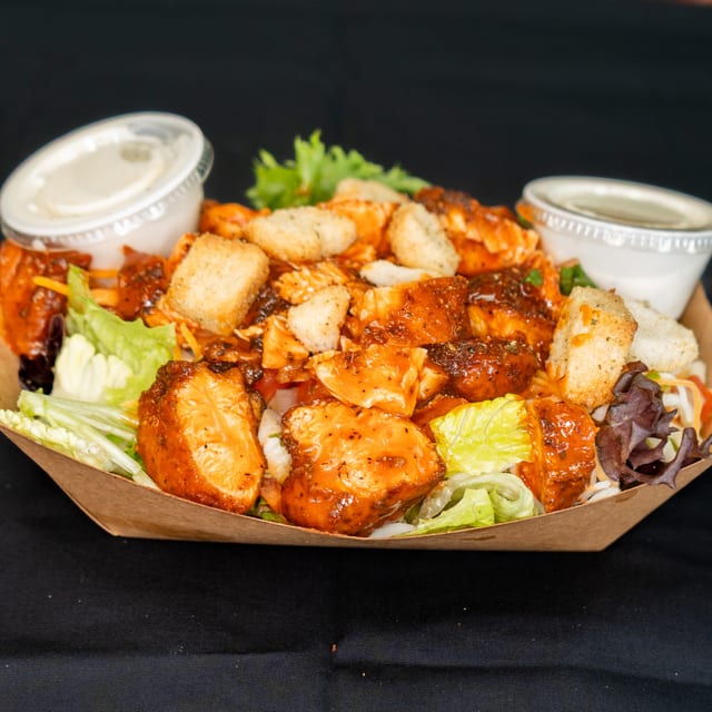 Buffalo Chicken Tender Salad.