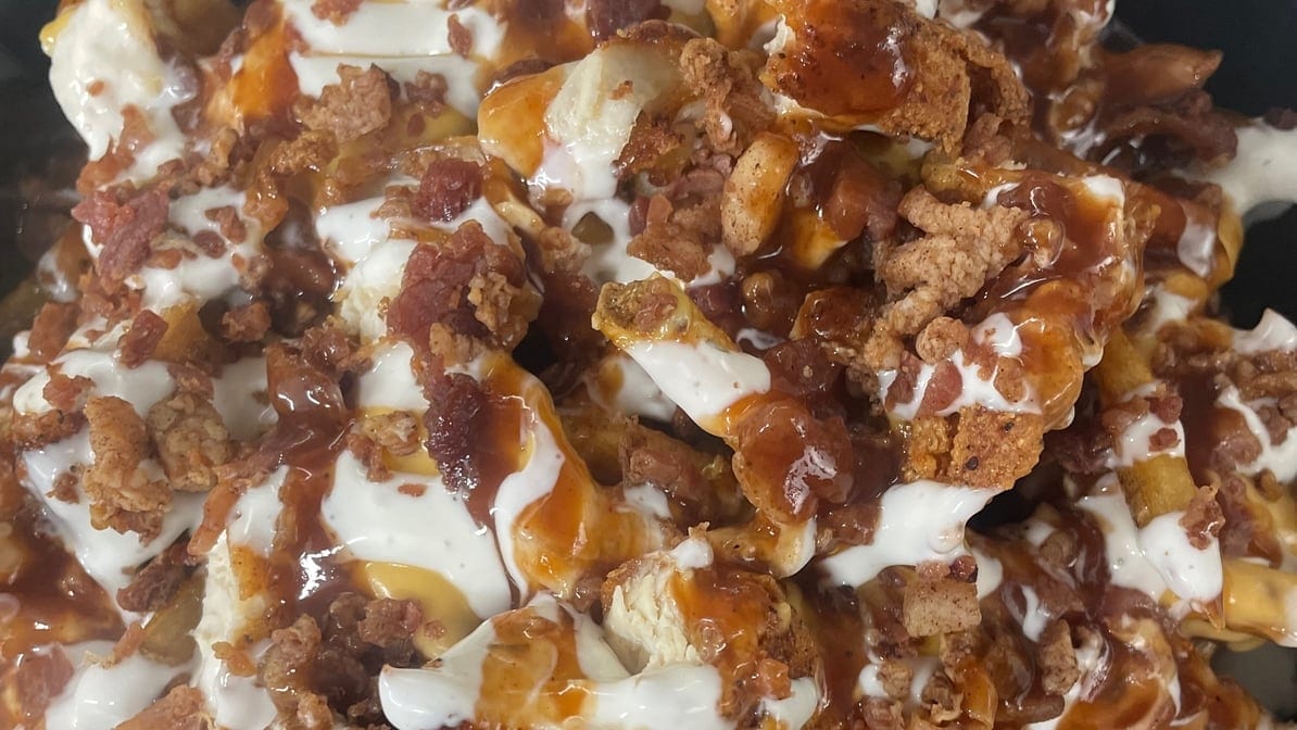 BBQ Bacon Ranch Fries.