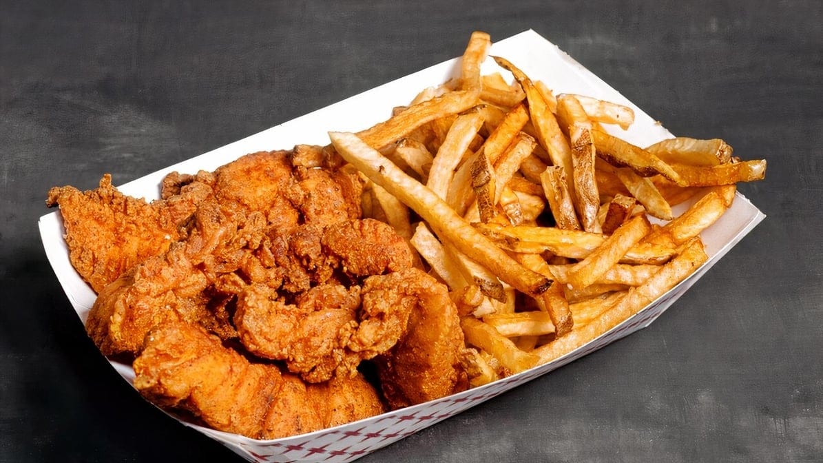 Chicken' Tendies with Fries.